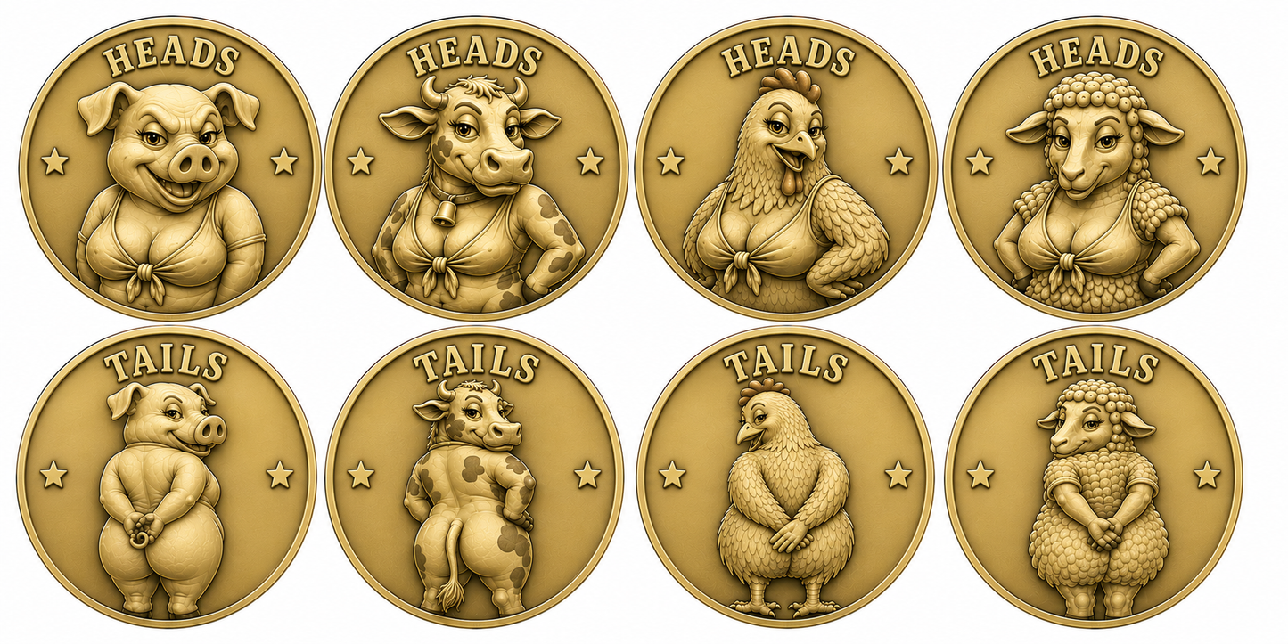 Heads or tails collectors coins. (Coming soon)